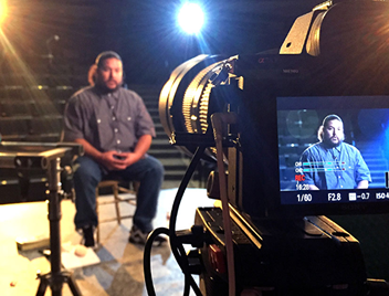 Exemplo de gravação de uma aula.